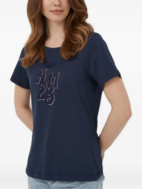 Aeronautica Militare embroidered logo T-shirt Blue TS2245DJ638