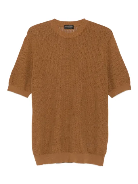 Dell'oglio ribbed cotton T-shirt Brown GC3MCCR14H