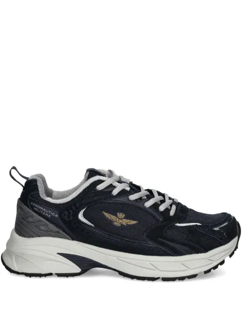 Aeronautica Militare mesh-paneled running sneakers Blue SC301CT3500