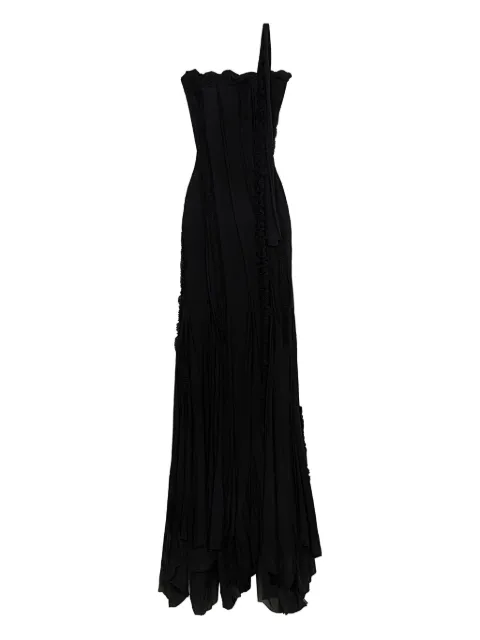 Blumarine draped evening gown Black 2A649A