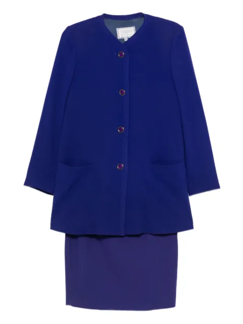 Versace Pre-Owned 1990s wool suit Purple VE380EE