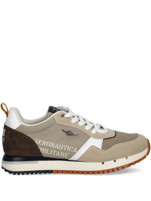 Aeronautica Militare mesh-panelled athletic sneakers Neutrals SC283CT3544