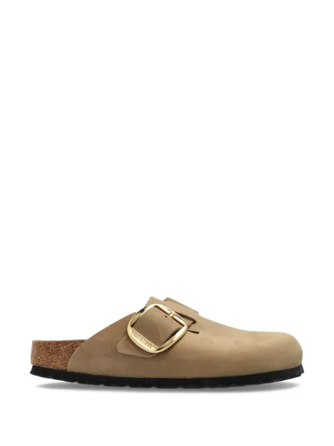Birkenstock Boston Big Buckle suede mules Brown 1030425