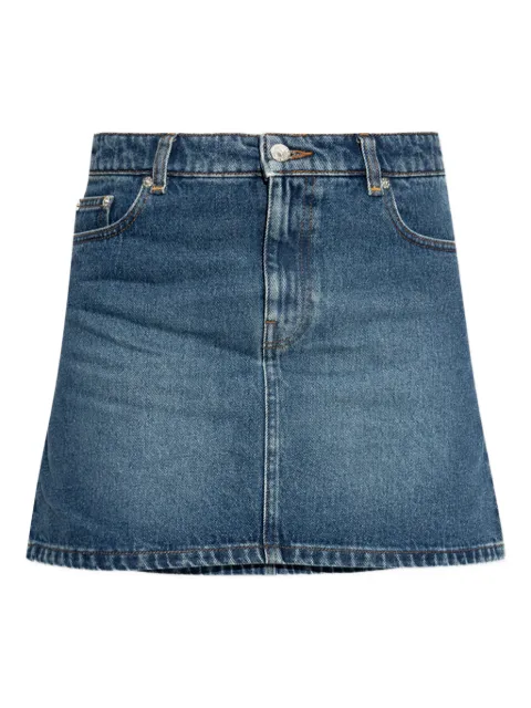 A.P.C. Moss mini skirt Blue COHJLF06374