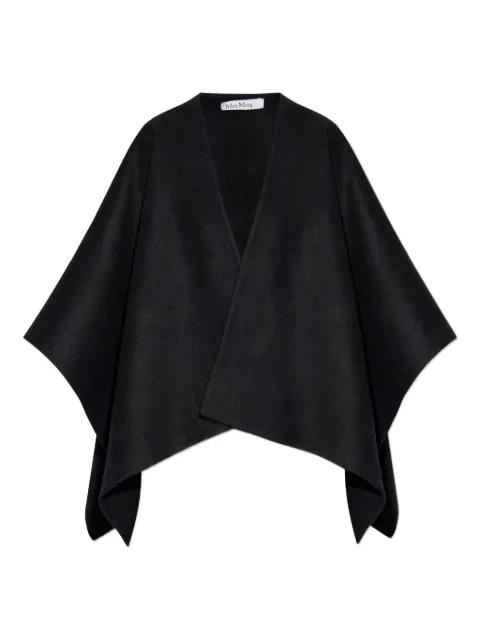 Max Mara Serra draped cape Black 2524546081600