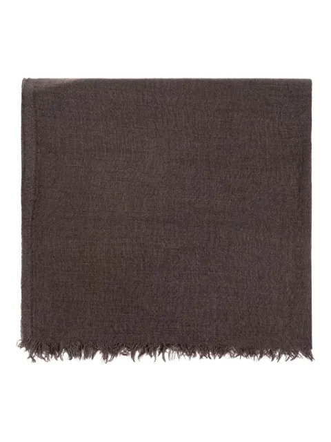 Rick Owens frayed scarf Brown RU02E1462SCAR