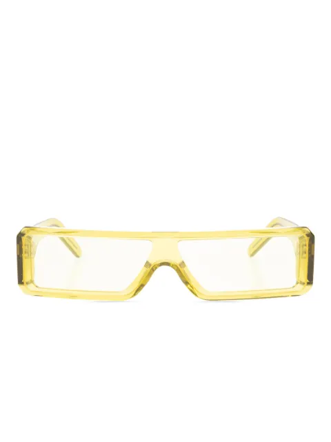 Rick Owens rectangular-frame sunglasses Yellow RG0000008GTSACD