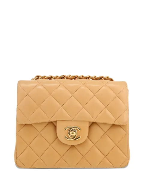 CHANEL Pre-Owned mini Carré shoulder bag Neutrals 414417