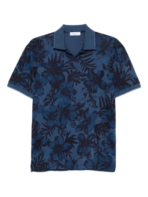 Gran Sasso floral-print polo shirt Blue 6011565200