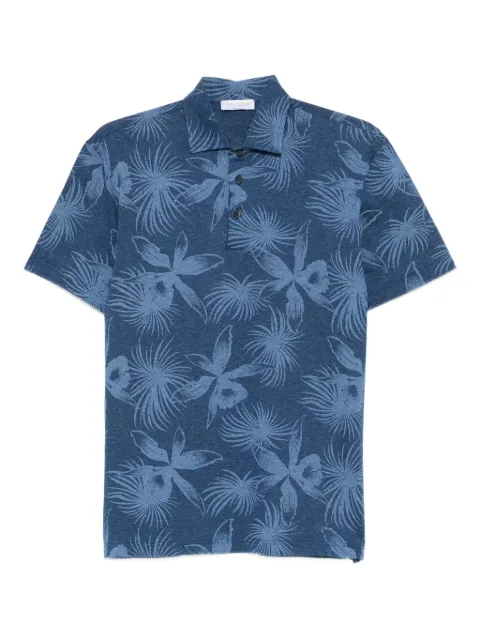 Gran Sasso floral-print polo shirt Blue 6018364000