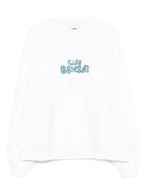 Bonsai Ciao Bonsai crew-neck sweatshirt White SS25SW001001