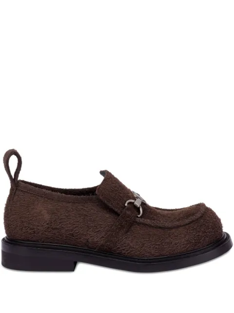 Moschino calf-hair slip-on loafers Brown MB10674C0NGF5