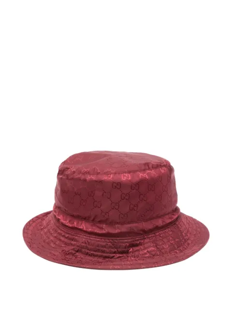 Gucci GG-pattern bucket hat Red 8357723HBB7