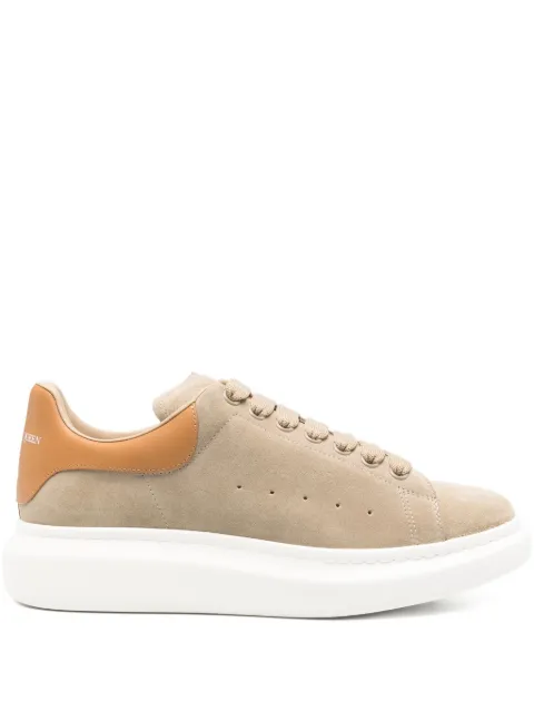 Alexander McQueen Oversized suede sneakers Brown 553680WIAGL