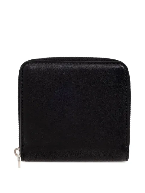 Rick Owens zip-around leather wallet Black RA02E0716LBU