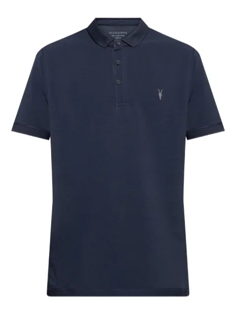 AllSaints Reform short-sleeve polo shirt Blue M075PB