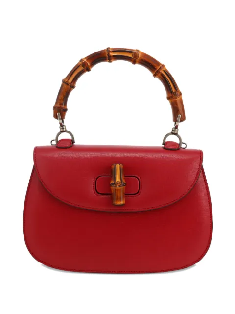 Gucci Pre-Owned Bamboo tote bag Red 420481