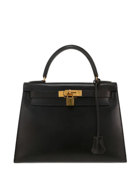 Hermès Pre-Owned Kelly 28 Sellier two-way handbag Black 418274