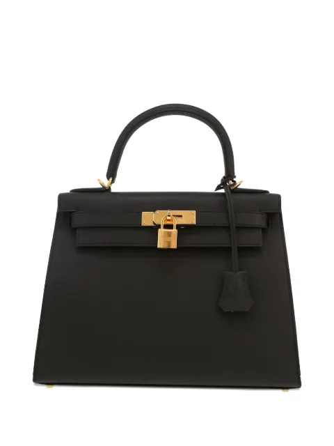 Hermès Pre-Owned Kelly 28 Sellier handbag Black 415347