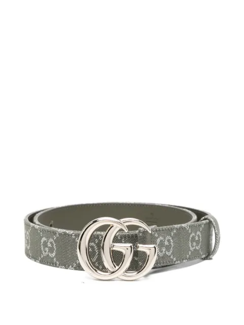 Gucci GG monogram canvas belt Green 625839FAEU0