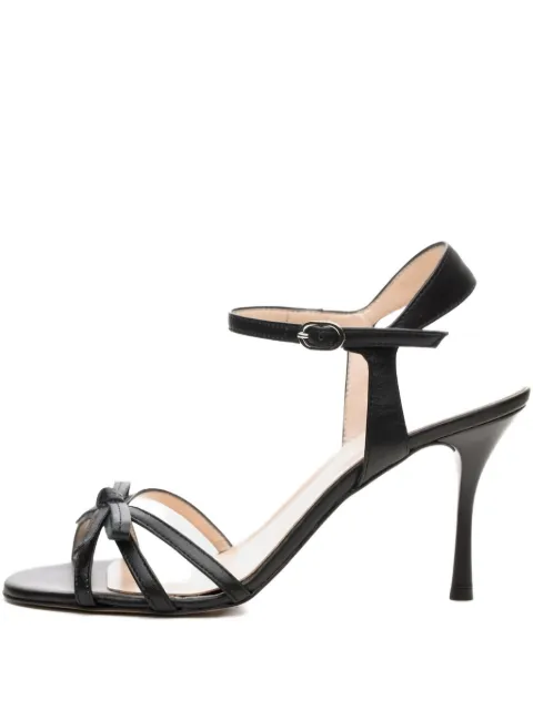 Poche Paris bow-detail stiletto sandals Black FWJANINE800