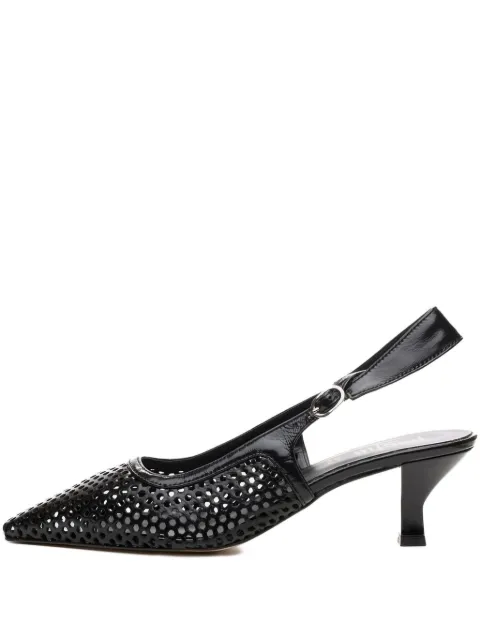 Poche Paris leather heeled sandals Black FWALLURA500250