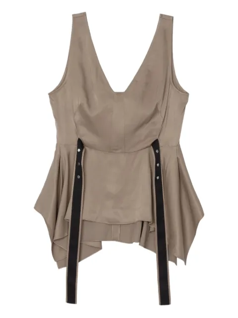 3.1 Phillip Lim V-neck peplum top Neutrals P25121719NVS