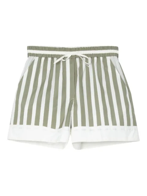 3.1 Phillip Lim striped drawstring shorts Green P25151320FFS