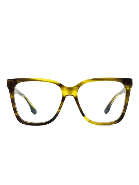 Victoria Beckham Eyewear 2680 square acetate glasses Green VB268053318
