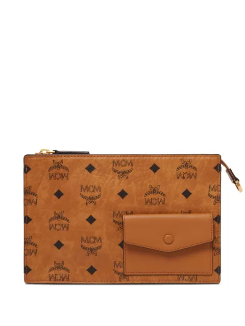 MCM Aren Standing cross body bag Brown MMRFATA01CO