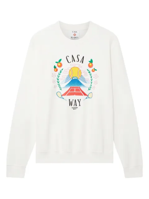 Casablanca printed sweatshirt White MPF25JTP293