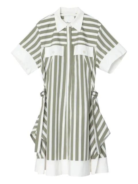 3.1 Phillip Lim striped shirt dress Green P25190962FFS