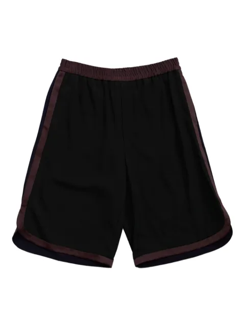 Wales Bonner Ossie elasticated-waist shorts Black MS25TR20WV03999