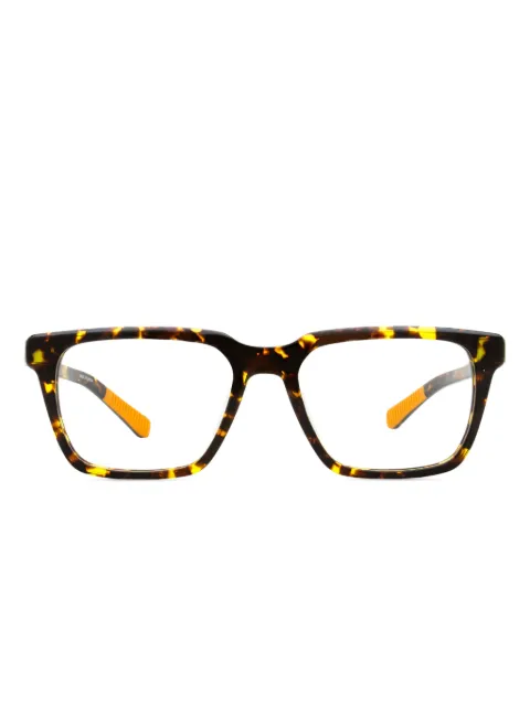 Shinola Flexon rectangle-frame glasses Brown SH1500054242