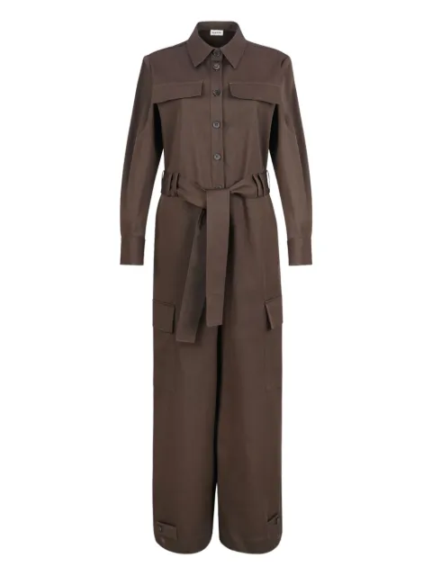 P.A.R.O.S.H. belted jumpsuit Brown D790176CEDRO008