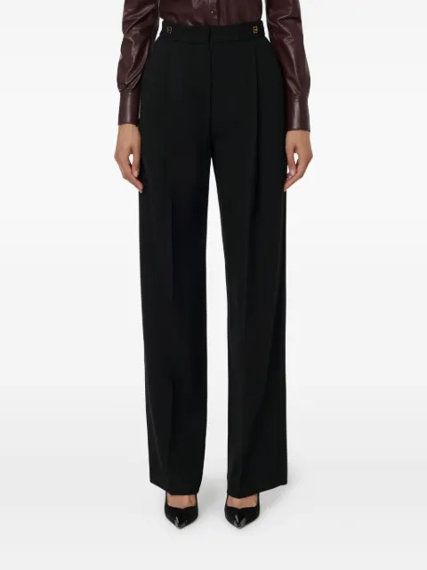 Elisabetta Franchi pleated-detail trousers Black PA12356E2