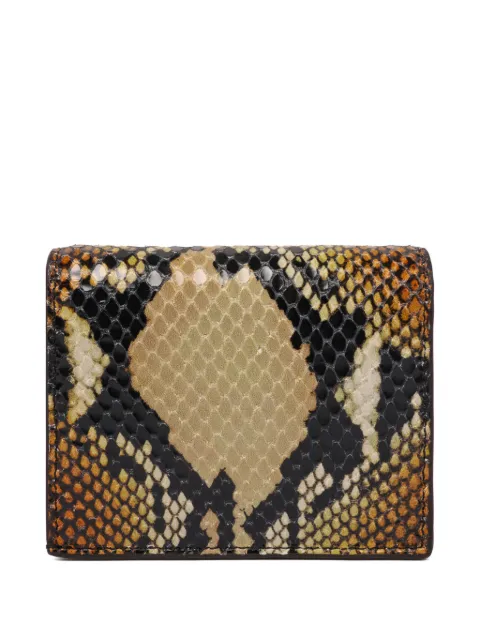 Alexander McQueen snakeskin-print wallet Brown 83655717HB1