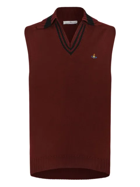 Vivienne Westwood striped sleeveless jacket Red 2701002QY002MH
