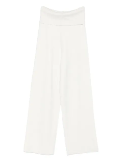 Aya Muse seam-detail trousers White AMPF2548