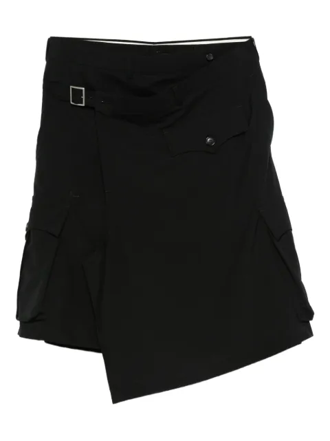 Comme des Garçons Homme Plus layered pocket-detail skirt Black PPP023051