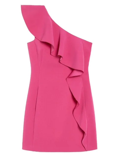 Max Mara one-shoulder ruffled dress Pink 2516221043600