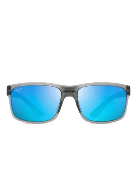 Maui Jim Pokowai polarised rectangular-frame sunglasses Grey POKOWAIARCHB43911M