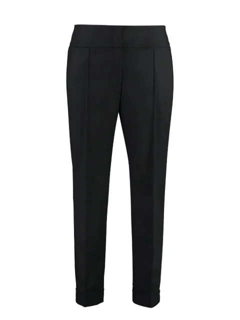 Peserico roll-up cuff trousers Black P04620J001953