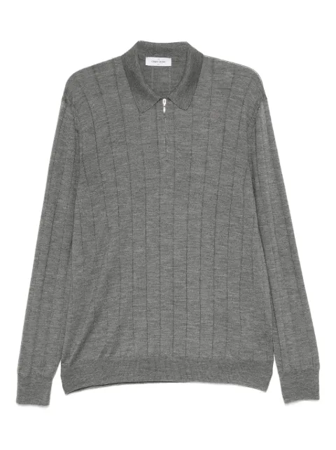 Gran Sasso ribbed zip-neck polo shirt Grey 5713713118