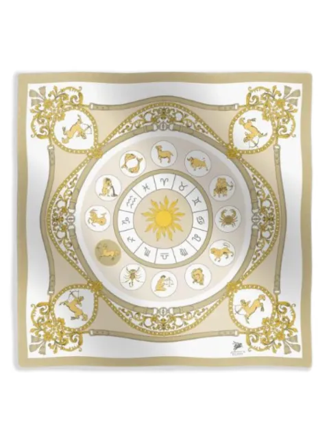 Elios Milano Sagittarius silk scarf Neutrals FOULARDSAGITTARIO