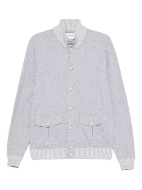 Gran Sasso button-fastening ribbed-hem jacket Grey 7815276008