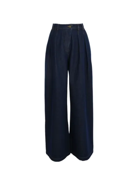 SIGNIFICANT OTHER Micah pleated wide-leg jeans Blue SL250452PF1