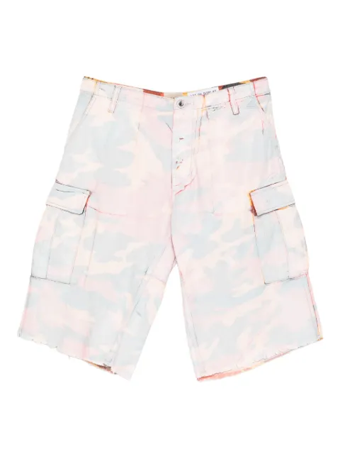 GALLERY DEPT. camouflage cargo shorts Pink COS30034
