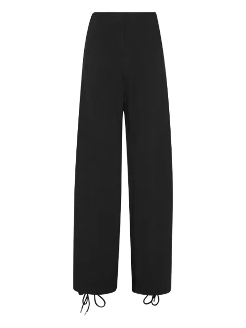 ROTATE BIRGER CHRISTENSEN lace-up detail track pants Black 114389100