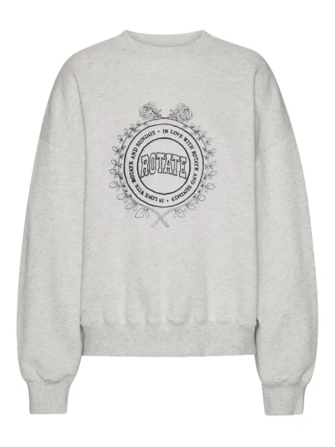 ROTATE BIRGER CHRISTENSEN logo embroidery sweatshirt Neutrals 1143813070